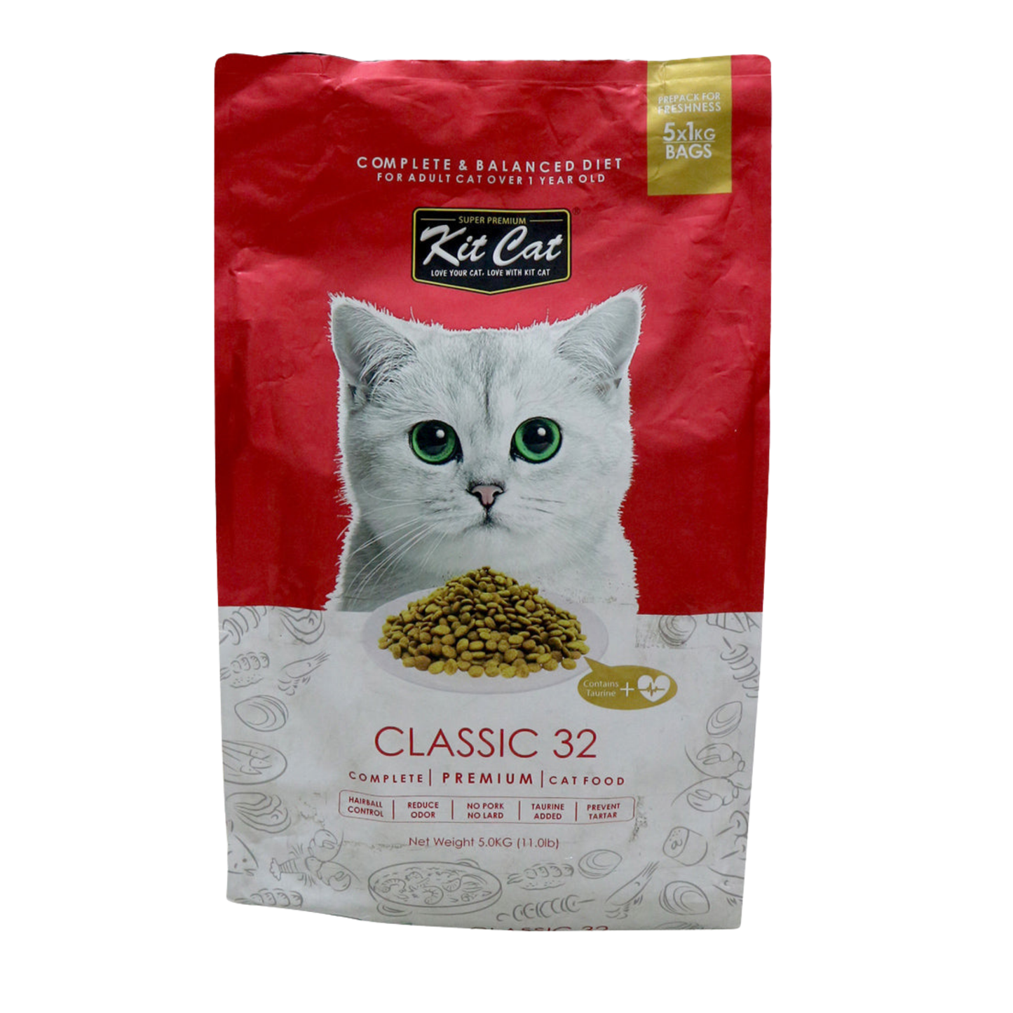 Kit Cat Classic 32 Dry Cat Food 5kg