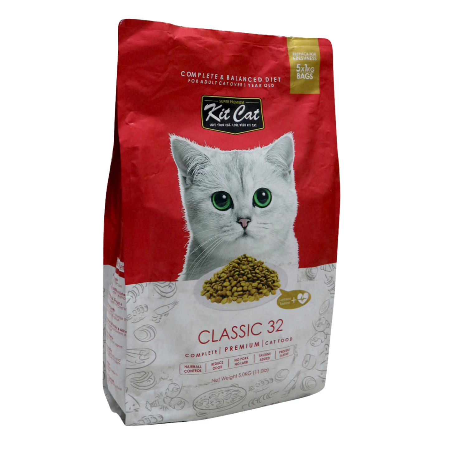 Kit Cat Classic 32 Dry Cat Food 5kg