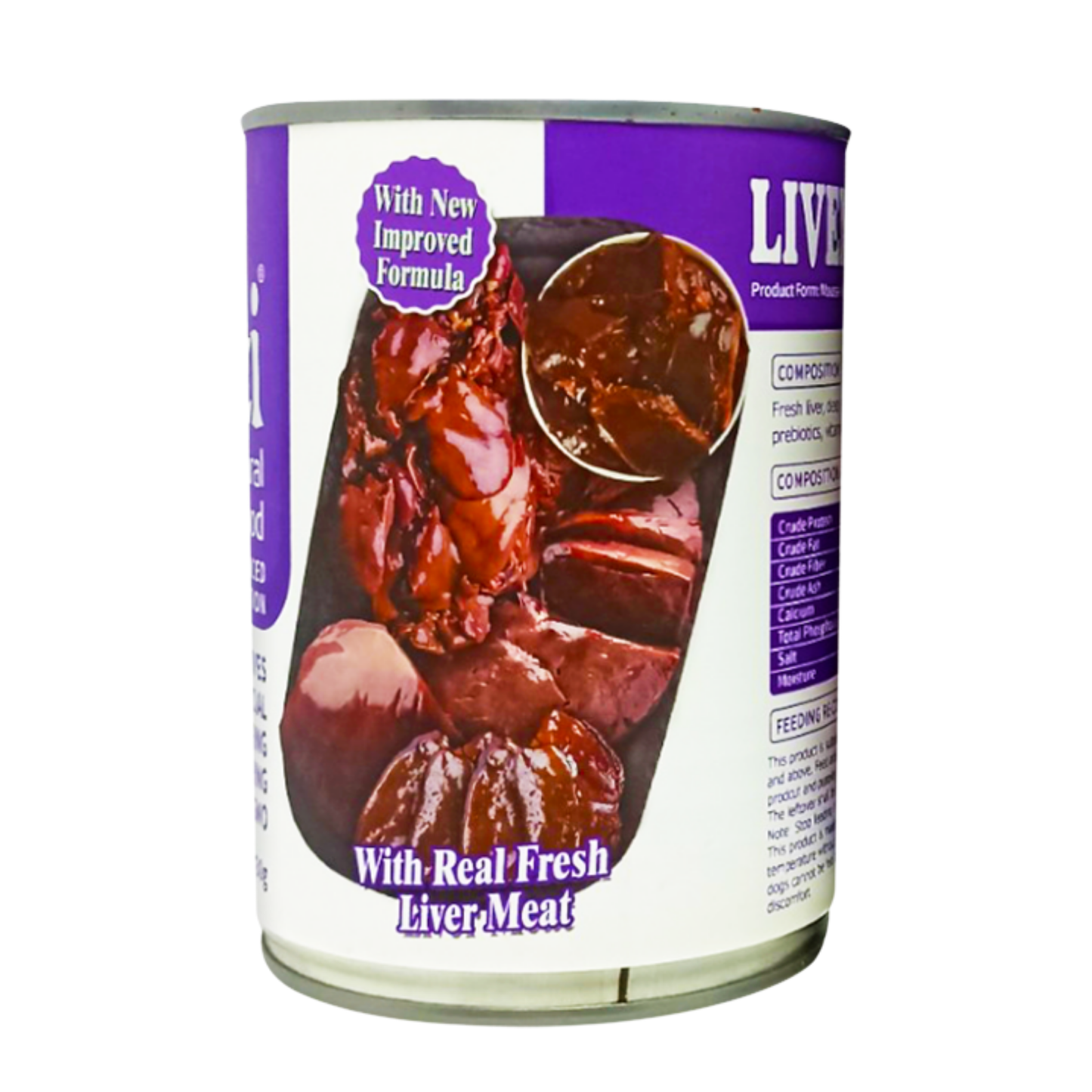 Aozi Liver Wet Dog Food 430g (2 cans)