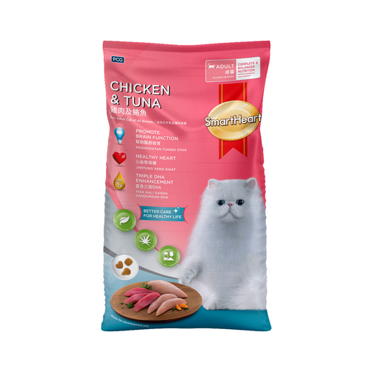 SmartHeart Adult Chicken and Tuna Dry Cat Food 7kg