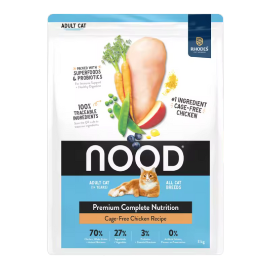 NOOD Cat Dry Food Cage-Free Chicken Recipe 3kg