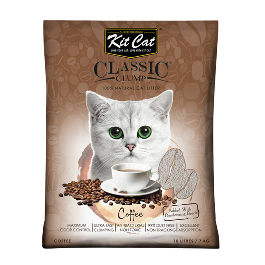Kit Cat Classic Clump Coffee Cat Litter 10L