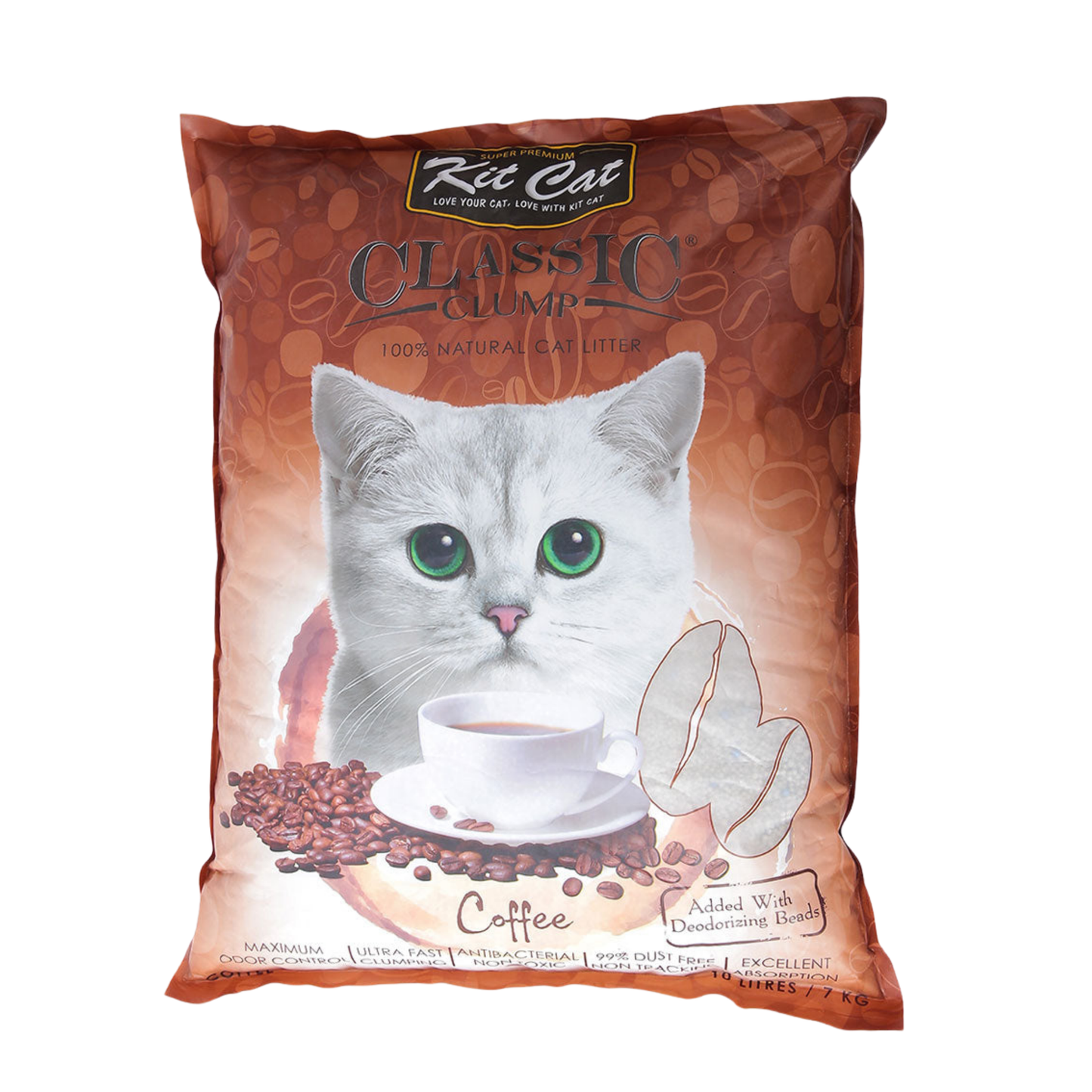 Kit Cat Classic Clump Coffee Cat Litter 10L