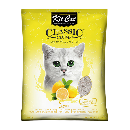 Kit Cat Classic Clump Lemon Cat Litter 10L