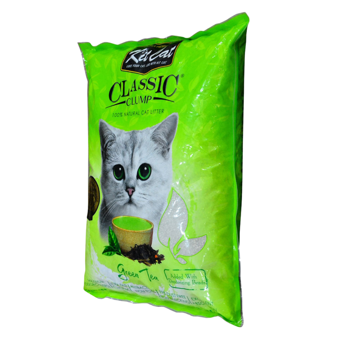 Kit Cat Classic Clump Green Tea Cat Litter 10L