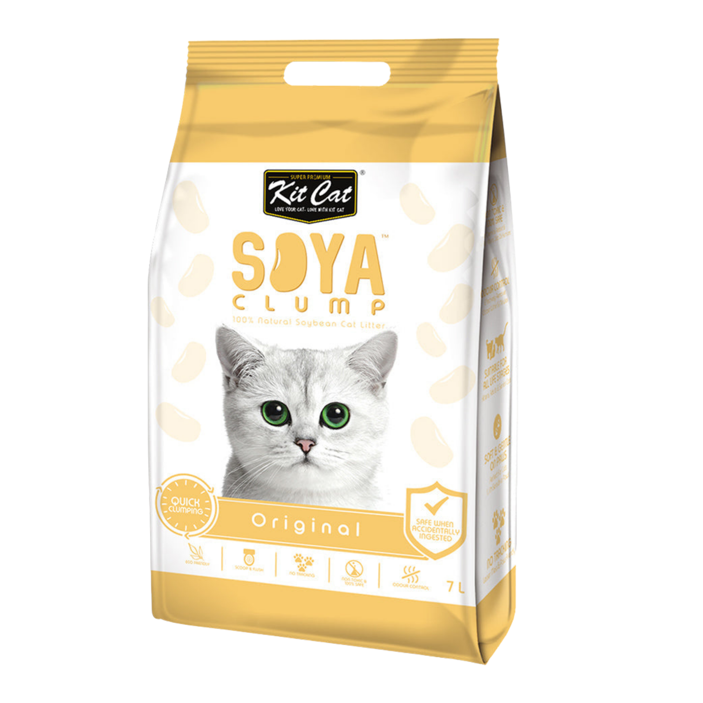 Kit Cat Soya Clump Original Cat Litter 7L