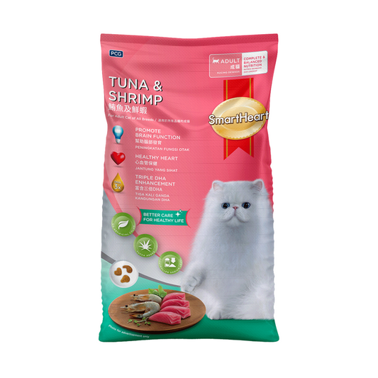 SmartHeart Adult Tuna and Shrimp Dry Cat Food 7kg