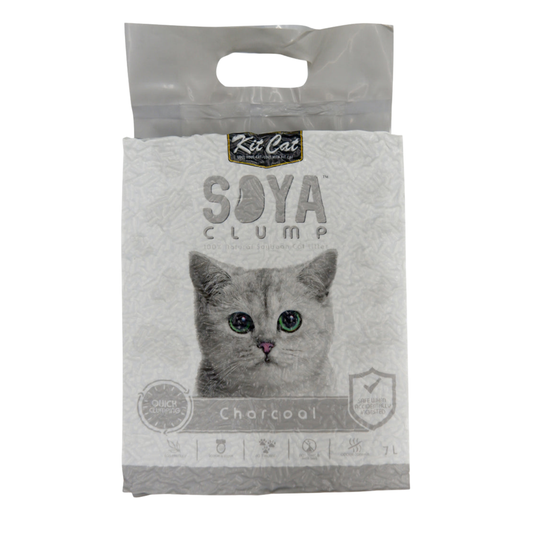 Kit Cat Soya Clump Charcoal Cat Litter 7L