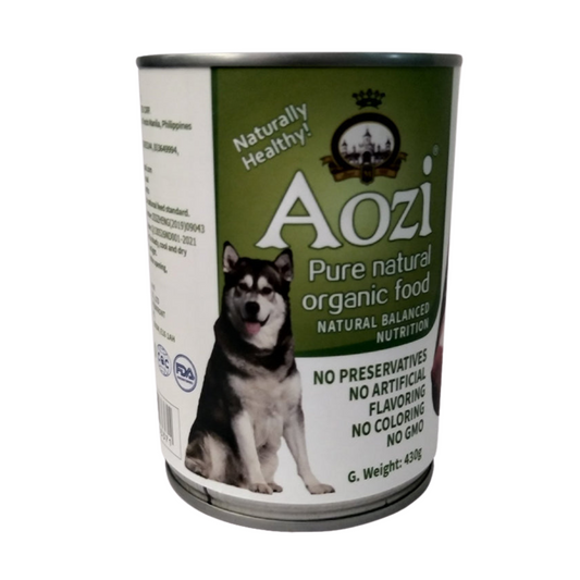 Aozi Salmon and Liver Wet Dog Food 430g (2 cans)