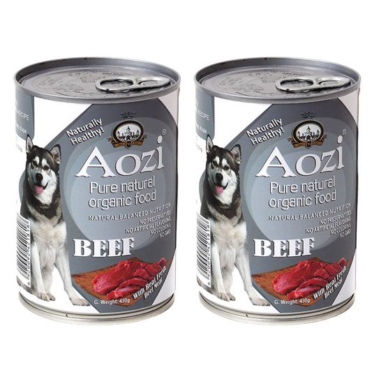 Aozi Beef Wet Dog Food 430g (2 cans)
