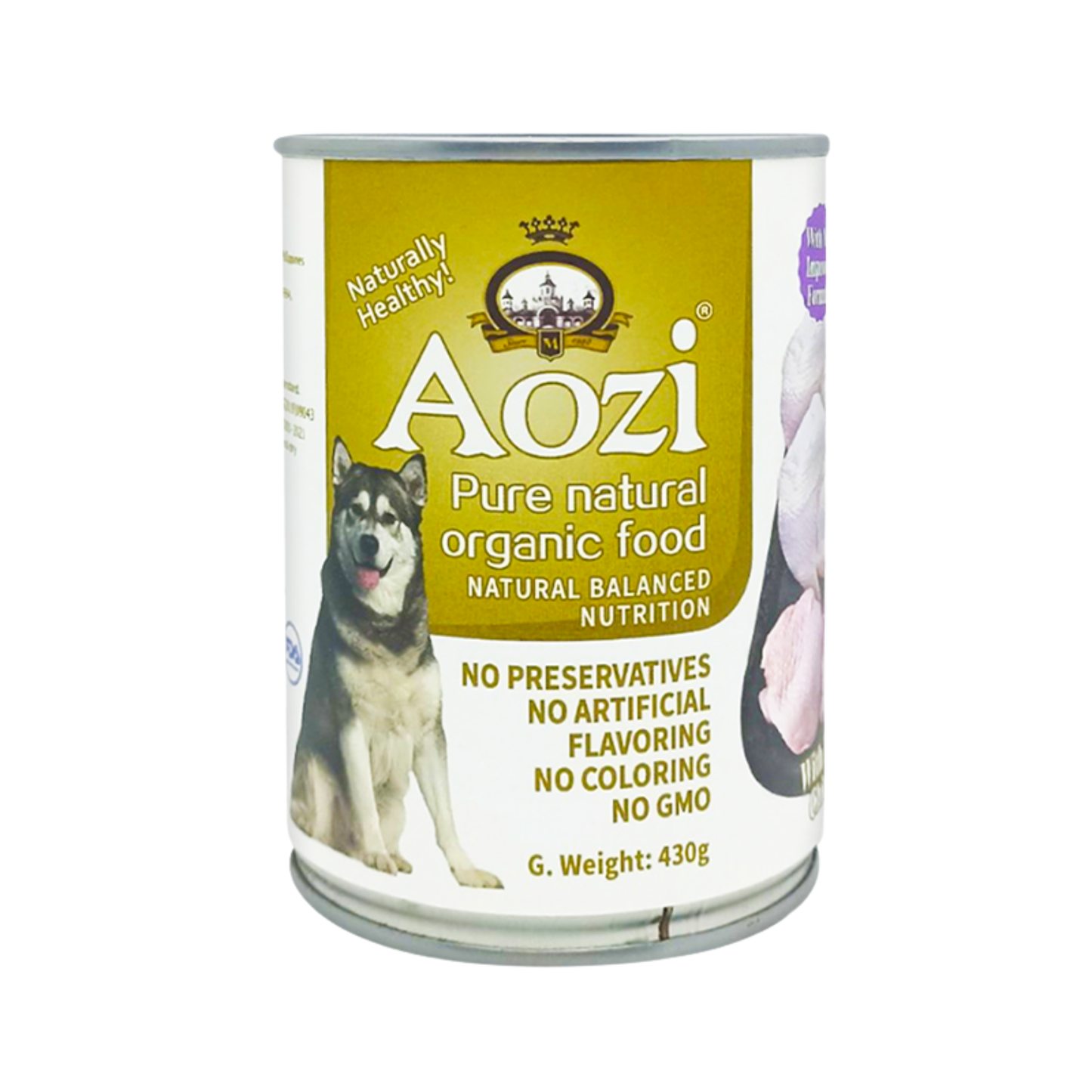 Aozi Chicken Wet Dog Food 430g (2 Cans)