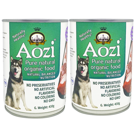 Aozi Lamb and Liver Wet Dog Food 430g (2 cans)