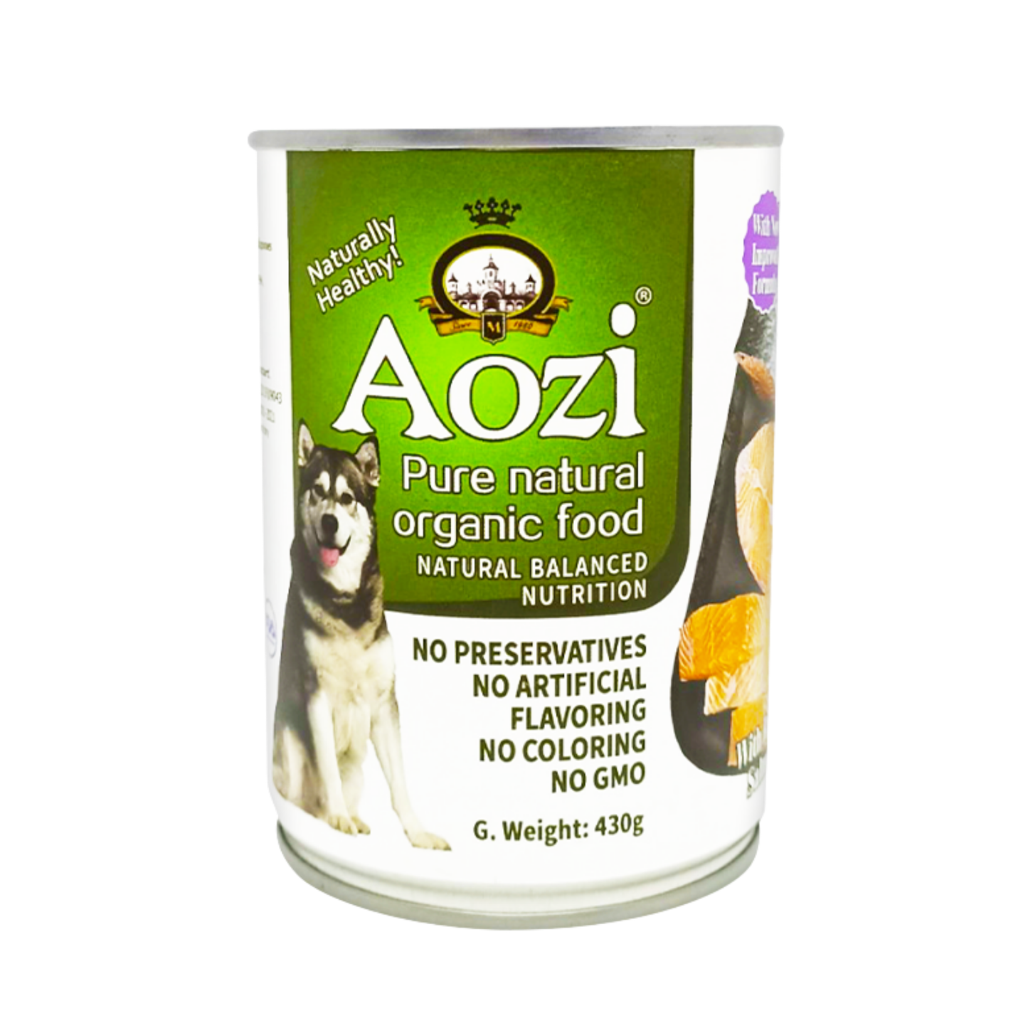 Aozi Salmon Wet Dog Food 430g (2 cans)