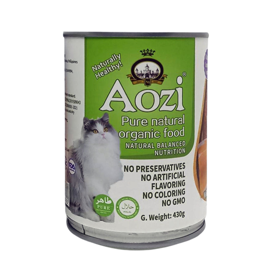 Aozi Salmon and Beef Wet Cat Food 430g (2 cans)