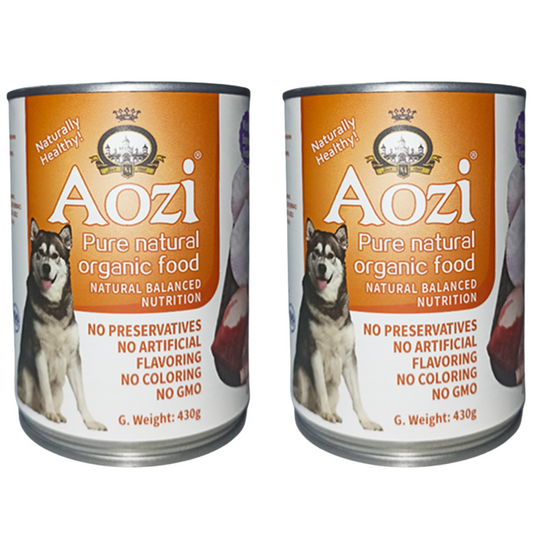 Aozi Chicken and Liver Wet Dog Food 430g (2 cans)