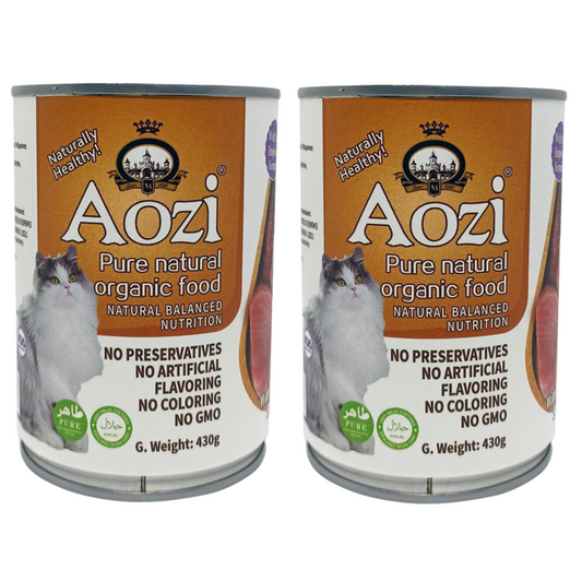 Aozi Tuna and Beef Wet Cat Food 430g (2 cans)