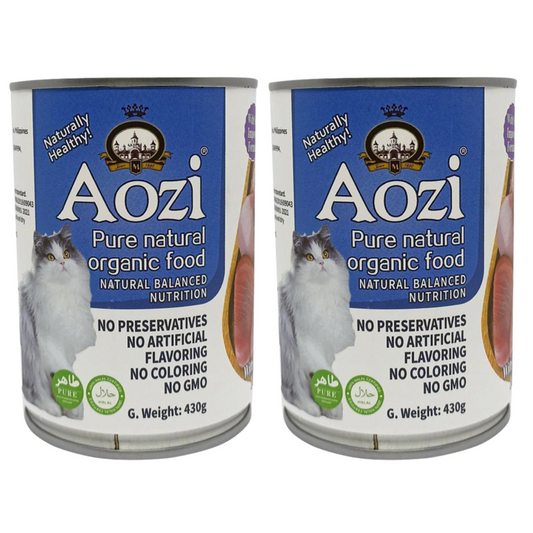 Aozi Tuna and Chicken Wet Cat Food 430g (2 cans)