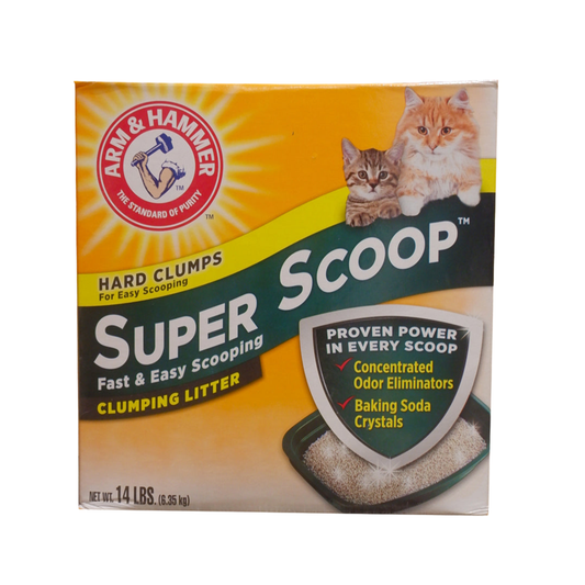 Arm and Hammer Super Scoop Clumping Cat Litter 14lbs